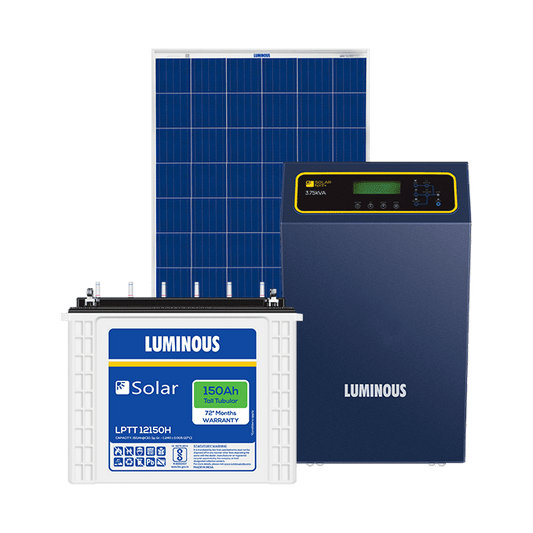 Solar Off Grid Combo | NXG 1850e, Solar Battery 150 Ah (2 Nos.), Solar Panel 330 W (4 Nos.)